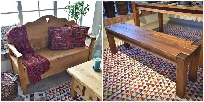 Drewniane ławki – meble wielofunkcyjne