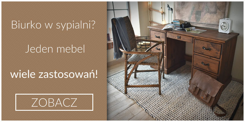Biurko drewniane w sypialni? Jeden mebel – wiele zastosowań!