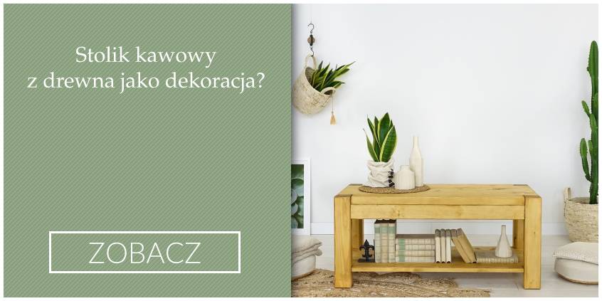 Stolik kawowy z drewna jako dekoracja?