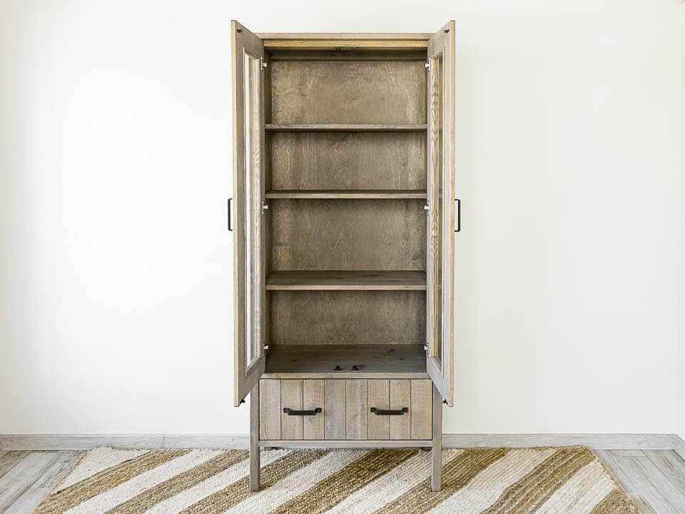 biblioteczka drewniana