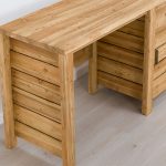 biurko z drewna do gabinetu
