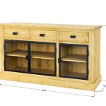 drewniana komoda loftowa industrial