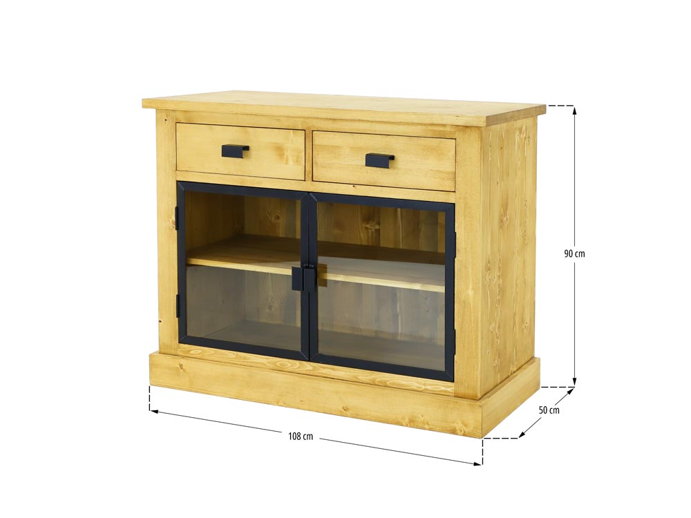 drewniana komoda loftowa industrial 6