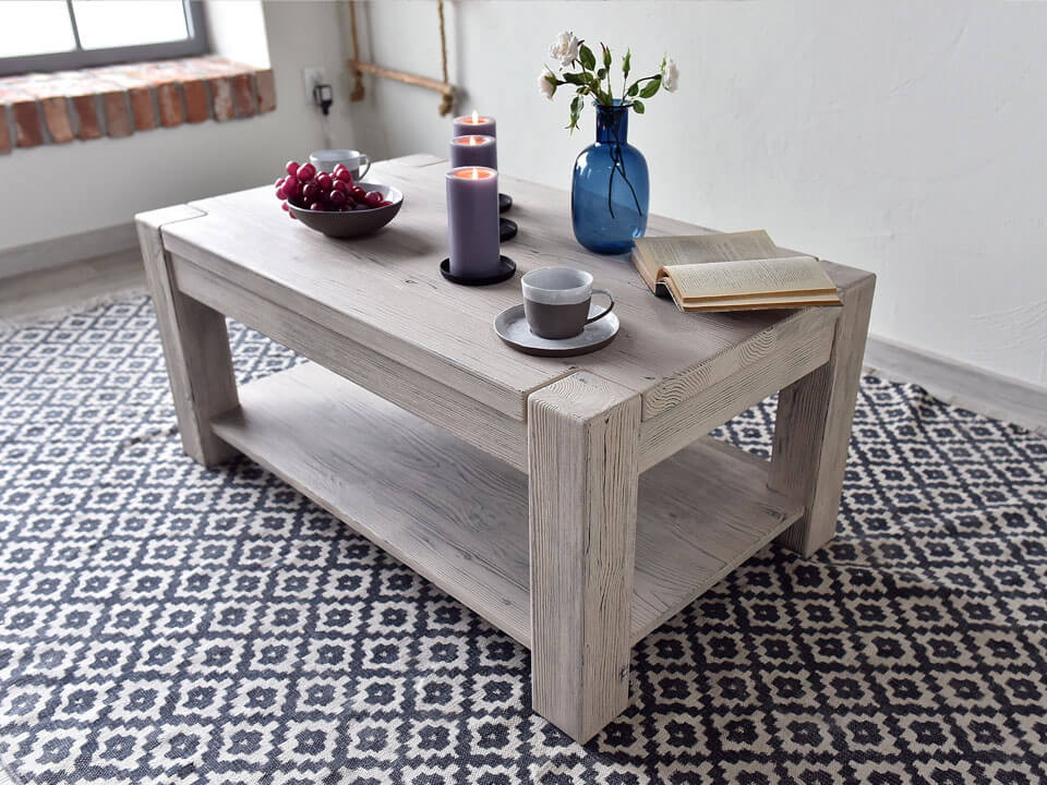 ława w stylu rustykalnym