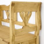 drewniana ławka świerkowa
