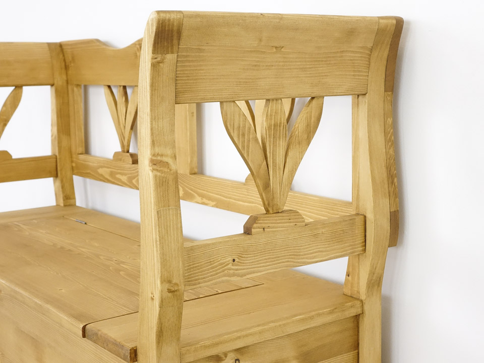 drewniana ławka świerkowa