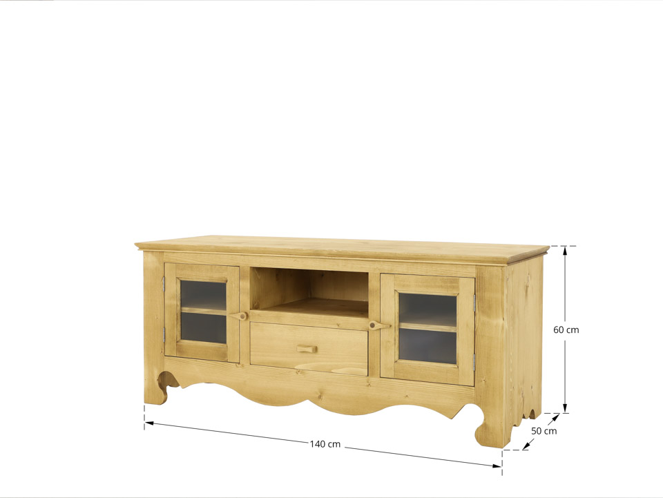 drewniana szafka rtv wymiary