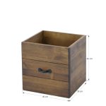 drewniana szuflada do regału