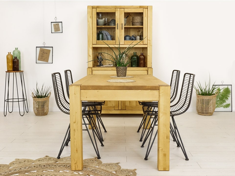 drewniany stół świerkowy do jadalni