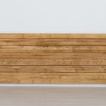 drewniany zagłówek w stylu rustykalnym