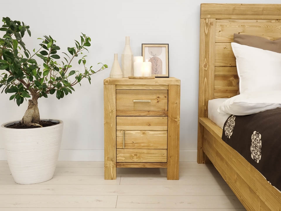 szafka nocna drewniana skandynawska