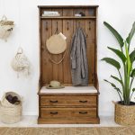 garderoba drewniana rustykalna do przedpokoju sosnowa