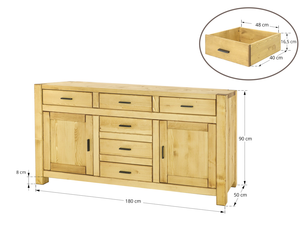 komoda drewniana duża