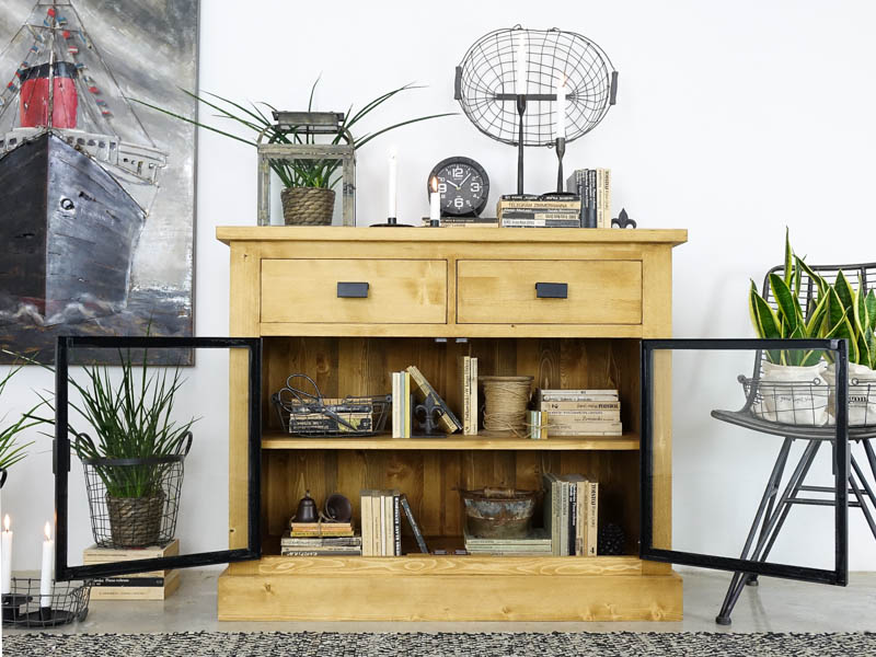 komoda drewniana industrialna