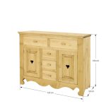 komoda drewniana rustykalna