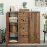 komoda drewniana sosnowa wysoka