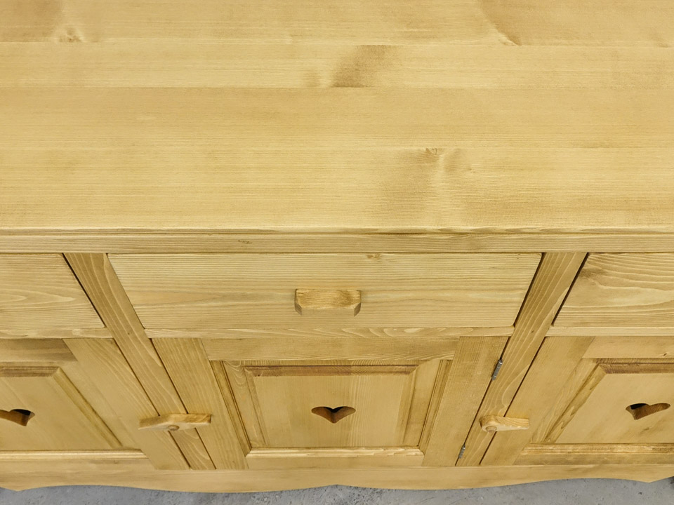 komoda drewniana świerkowa