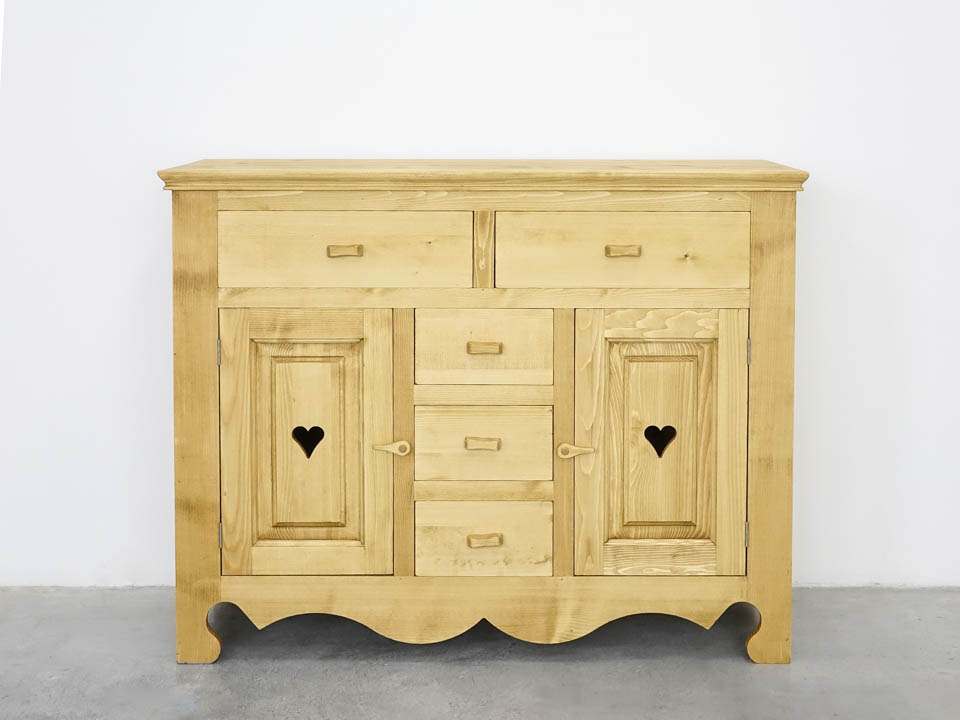 komoda drewniana góralska świerkowa