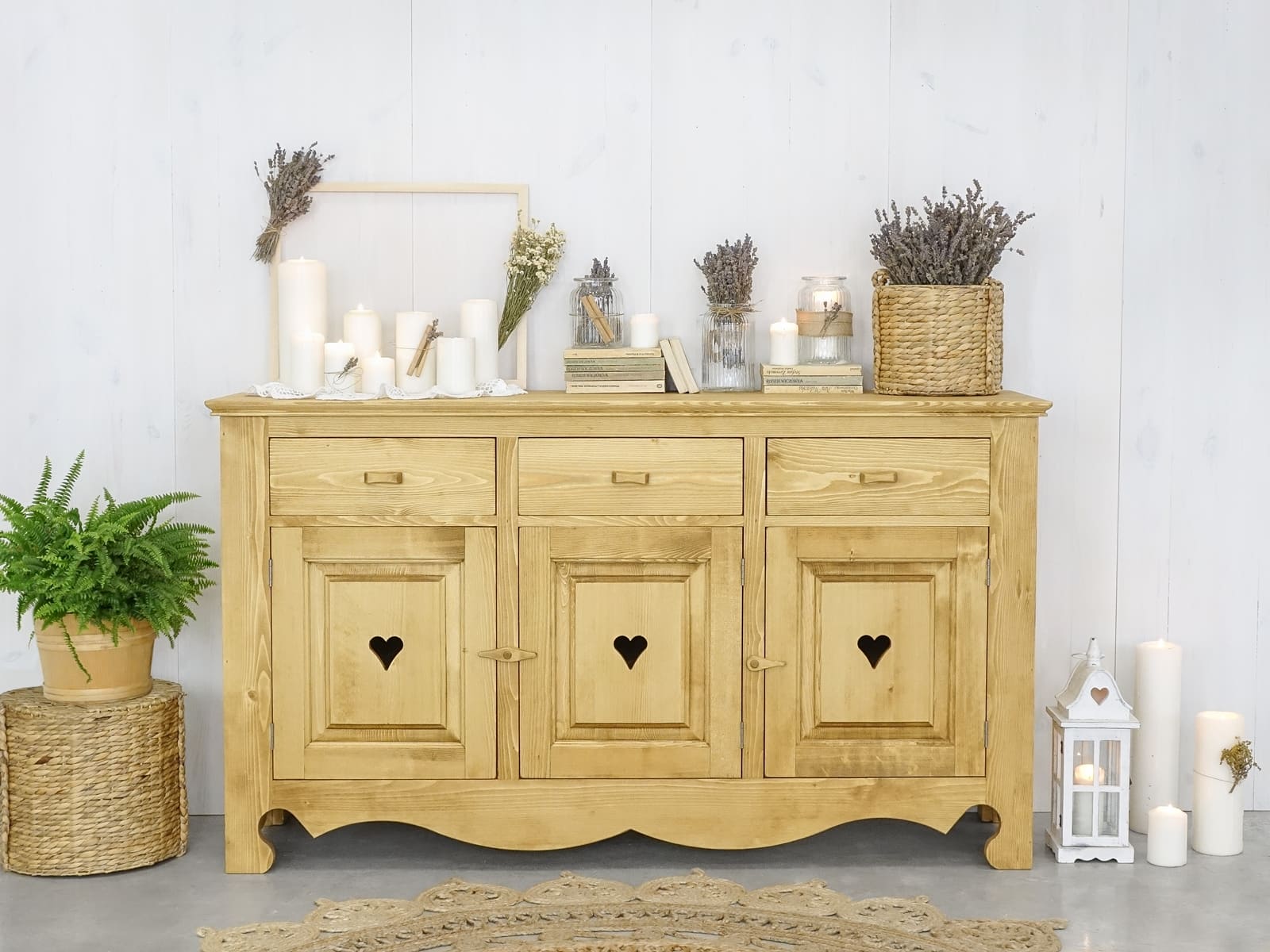 komoda drewniana świerkowa góralska do salonu