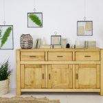 komoda drewniana świerkowa nowoczesna do salonu