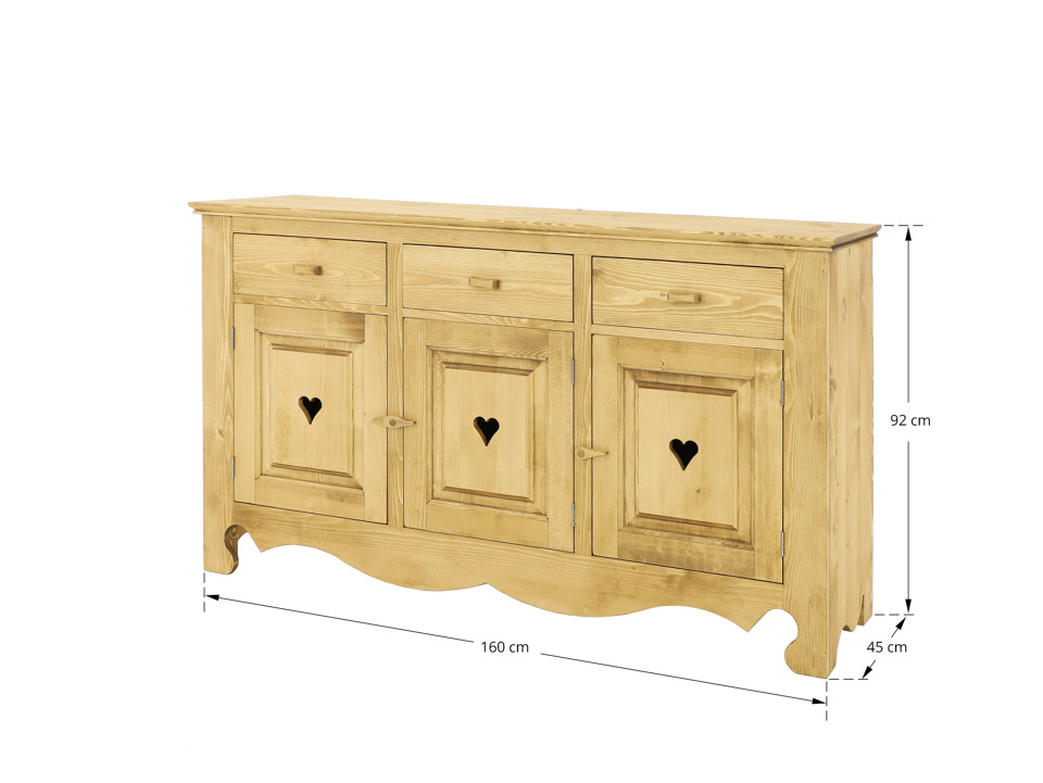 komoda drewniana świerkowa rustykalna