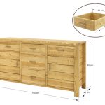 komoda drewniana świerkowa wymiary