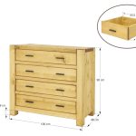 komoda drewniana wymiary