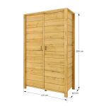 komoda drewniana dwudrzwiowa wymiary