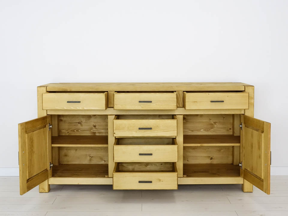 komoda rustykalna drewniana do salonu