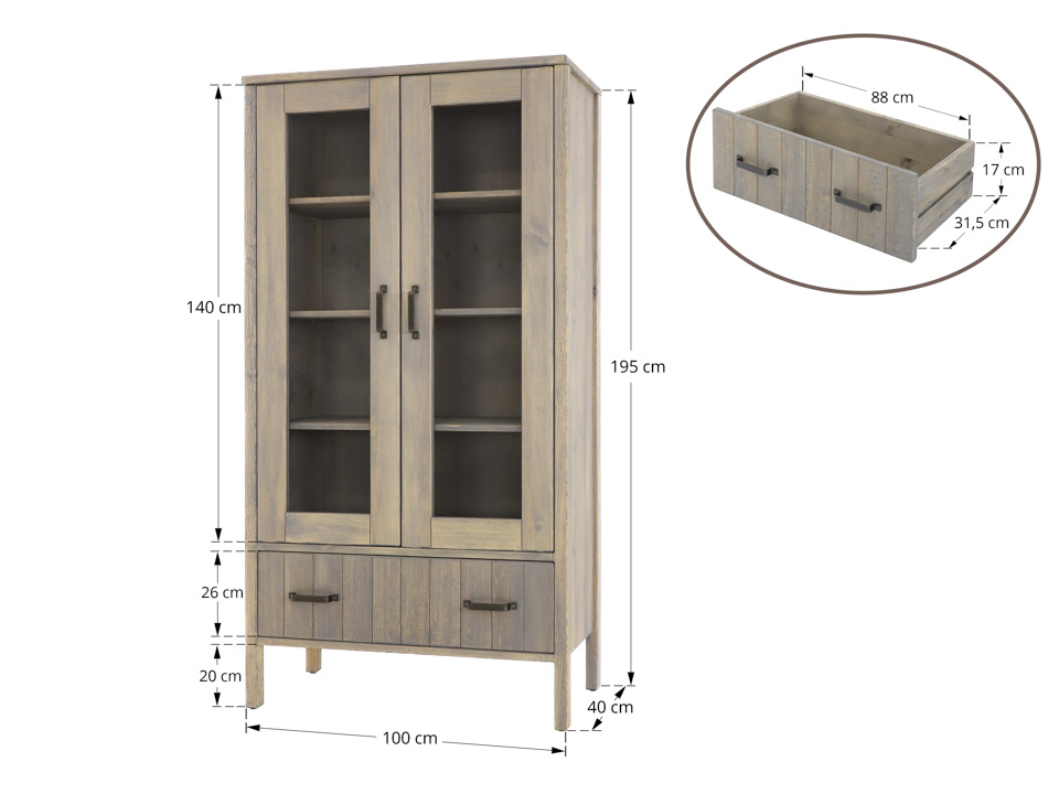 komoda wysoka drewniana wymiary