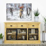 komoda z drewna industrialna