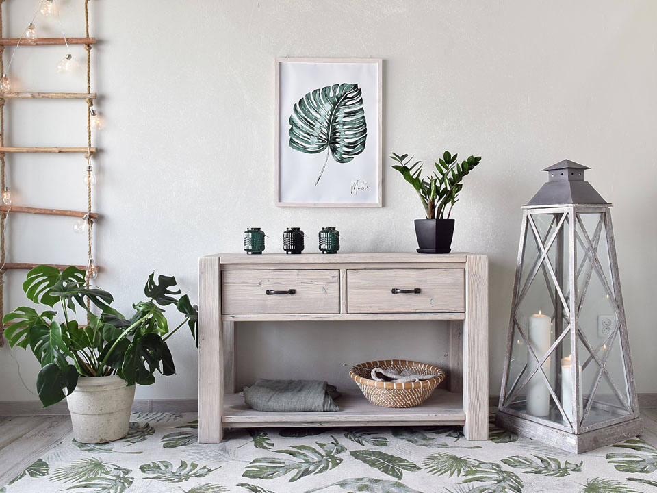 Konsola Drewniana Rustykalna