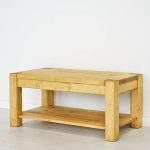 ława z litego drewna świerkowego do salonu