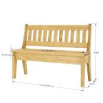 ławka drewniana wymiary