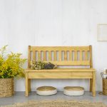 ławka z drewna świerkowego rustykalna do przedpokoju