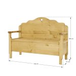 ławka ze schowkiem wymiary