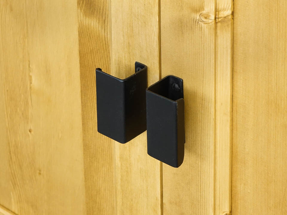 loftowa witryna drewniana do salonu