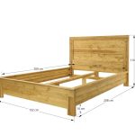 łóżko drewniane 140x210