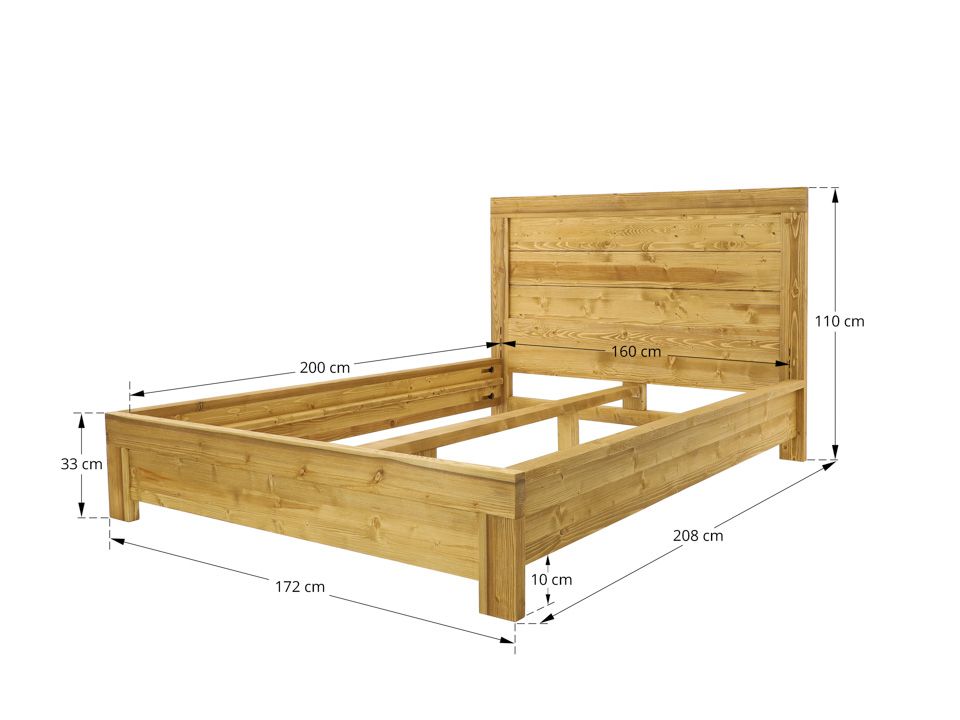 łóżko drewniane 160x210
