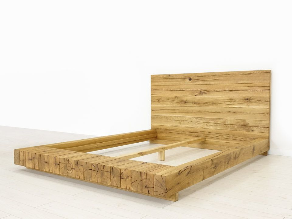 łóżko drewniane dębowe nowoczesne