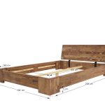 łóżko drewniane niskie 160x200 wymiary