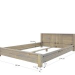łóżko drewniane sosnowe 140x200