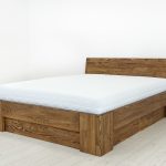 łóżko drewniane sosnowe 160x200 nowoczesne do sypialni