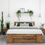 łóżko drewniane sosnowe wysokie