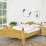 łóżko drewniane świerkowe 160x200 góralskie do sypialni