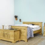 łóżko drewniane świerkowe góralskie