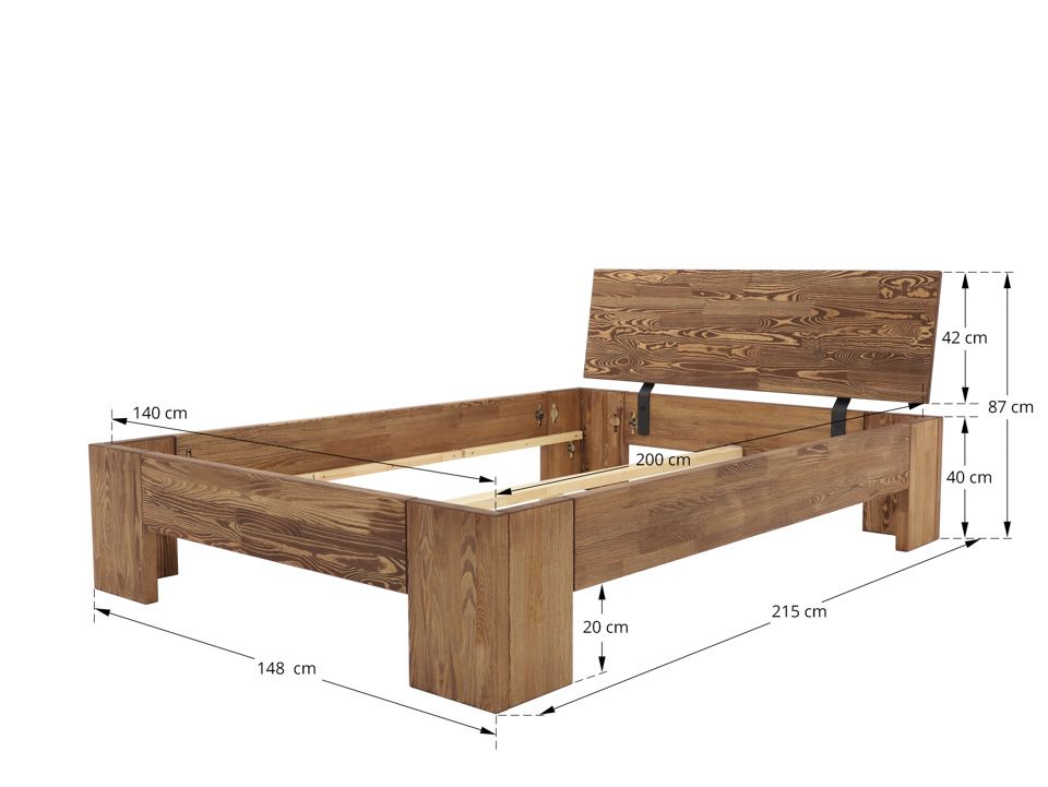 łóżko drewniane wymiary