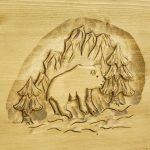 łóżko z drewna świerkowego do sypialni