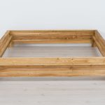 łóżko z litego drewna rustykalne