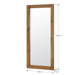 lustro drewniana rama wysokie wymiary